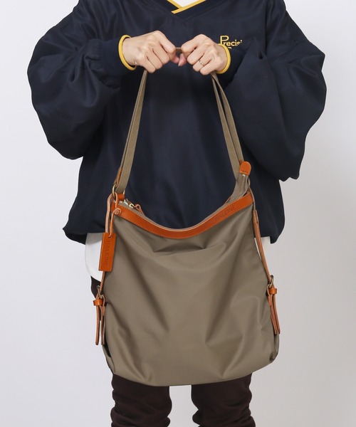 HALEINE（アレンヌ）の「[HALEINE]たつのレザー2way リュック 本革 日本製（バックパック/リュック・レディース・モカ/ブラック/ダークブラウン/レッド・FREE）」の7枚目の写真