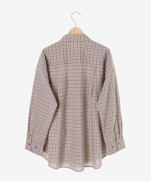 le.coeur blanc(ルクールブラン)の「エンブロイダリー2WAYチェックシャツ(シャツ/ブラウス・レディース・ベージュ系その他2/ピンク系その他2・38)」の15枚目の写真
