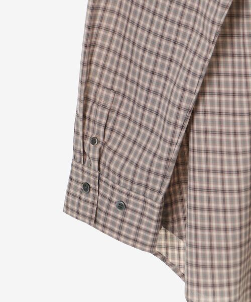 le.coeur blanc(ルクールブラン)の「エンブロイダリー2WAYチェックシャツ(シャツ/ブラウス・レディース・ベージュ系その他2/ピンク系その他2・38)」の17枚目の写真