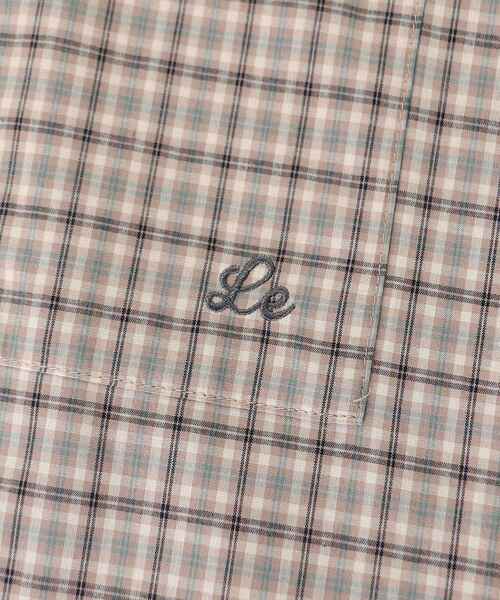 le.coeur blanc(ルクールブラン)の「エンブロイダリー2WAYチェックシャツ(シャツ/ブラウス・レディース・ベージュ系その他2/ピンク系その他2・38)」の20枚目の写真