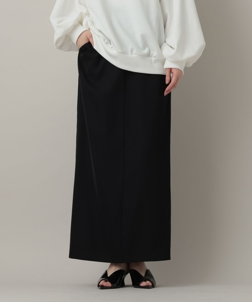 A part by（アパートバイ）の「イージーストレートスカート（スカート・レディース・アイボリー/ブラック/グレー系その他4・SMALL/MEDIUM）」の2枚目の写真