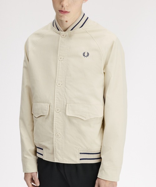FRED PERRY(フレッドペリー)の「Umpire Bomber Jacket/アンパイアボンバージャケット(ブルゾン・メンズ・オートミール・S/M/L)」の2枚目の写真