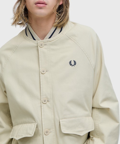 FRED PERRY(フレッドペリー)の「Umpire Bomber Jacket/アンパイアボンバージャケット(ブルゾン・メンズ・オートミール・S/M/L)」の11枚目の写真
