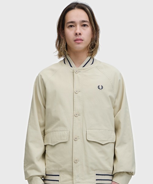 FRED PERRY(フレッドペリー)の「Umpire Bomber Jacket/アンパイアボンバージャケット(ブルゾン・メンズ・オートミール・S/M/L)」の12枚目の写真