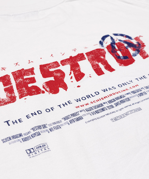 SCHISM INDUCING(スキズムインデューシング)の「DESTROY GIRL T SHIRT WHITE(Tシャツ/カットソー・レディース・その他・M/L)」の5枚目の写真