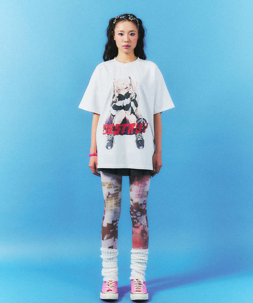 SCHISM INDUCING(スキズムインデューシング)の「DESTROY GIRL T SHIRT WHITE(Tシャツ/カットソー・レディース・その他・M/L)」の8枚目の写真
