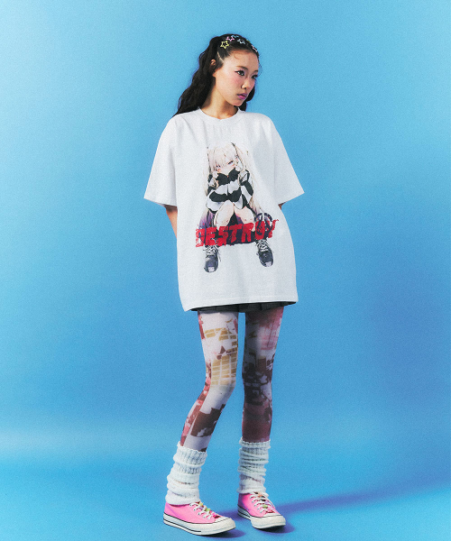 SCHISM INDUCING(スキズムインデューシング)の「DESTROY GIRL T SHIRT WHITE(Tシャツ/カットソー・レディース・その他・M/L)」の11枚目の写真