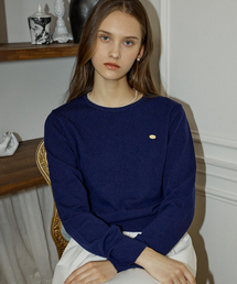 Essential Round Neck Knit - Navy