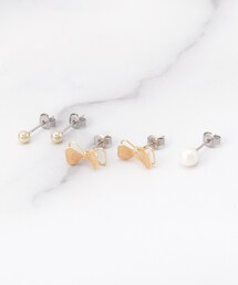 5Pリボンセットピアス