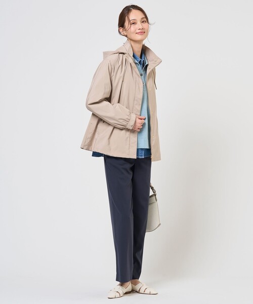 J.PRESS Ladies(J.プレス レディス)の「トロピカルストレッチ ワイド パンツ(その他パンツ・レディース・ライトグレー系/ネイビー系・S/XS)」の7枚目の写真