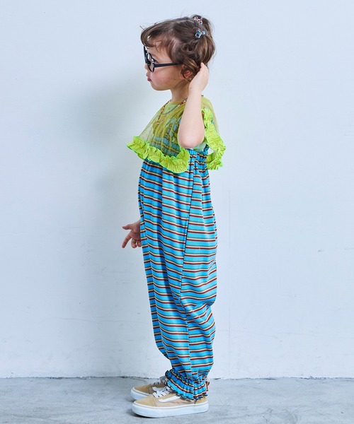 MARKEY'S（マーキーズ）の「チュールカラーノースリーブカットソー（Tシャツ/カットソー・キッズ・レッド/ライトブルー/ブラック/ブルー・100/130/120/110/90）」の13枚目の写真