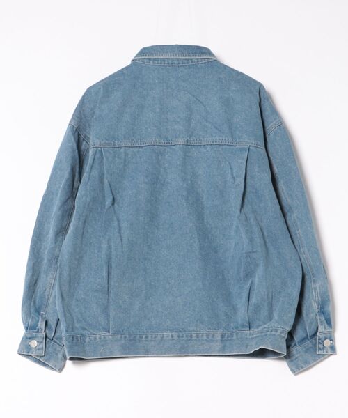 GORGE（ゴージ）の「《オーバーサイズシルエット》デニムジャケット／秋冬春（デニムジャケット・レディース・ブルー/ブルー系その他2/ピンク/ブルー系その他・M）」の6枚目の写真