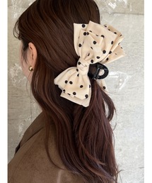 LOWRYS FARM | ポルカドットバンス 640815(バレッタ/ヘアクリップ)