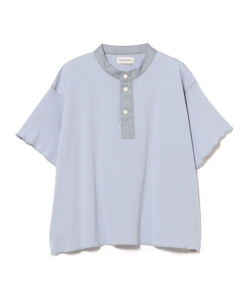 BEAMS BOY(ビームスボーイ)の「【8/6再値下げ】カットオフ ヘンリーネック T(Tシャツ/カットソー・レディース・サックスブルー/チャコールグレー/ナチュラル・2/1)」の6枚目の写真
