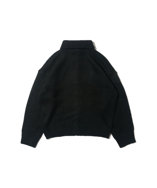 OTHERFITS(アザーフィッツ)の「オーバーサイズハイネックニットカーディガン(ブラック)(カーディガン/ボレロ・メンズ・その他・FREE)」の3枚目の写真