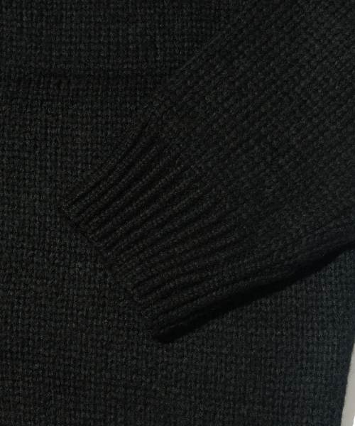 OTHERFITS(アザーフィッツ)の「オーバーサイズハイネックニットカーディガン(ブラック)(カーディガン/ボレロ・メンズ・その他・FREE)」の5枚目の写真