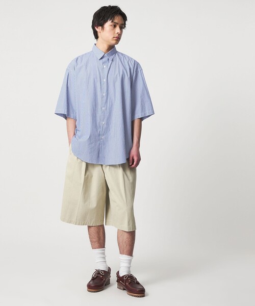 CITEN(シテン)の「<CITEN>スタンダードハーフスリーブシャツストライプ(シャツ/ブラウス・メンズ・ライトブルー/グレー・L/M/S)」の15枚目の写真