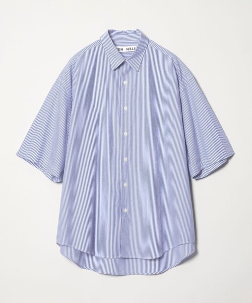 CITEN(シテン)の「<CITEN>スタンダードハーフスリーブシャツストライプ(シャツ/ブラウス・メンズ・ライトブルー/グレー・L/M/S)」の20枚目の写真
