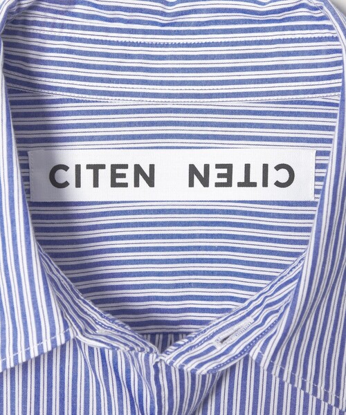 CITEN(シテン)の「<CITEN>スタンダードハーフスリーブシャツストライプ(シャツ/ブラウス・メンズ・ライトブルー/グレー・L/M/S)」の8枚目の写真