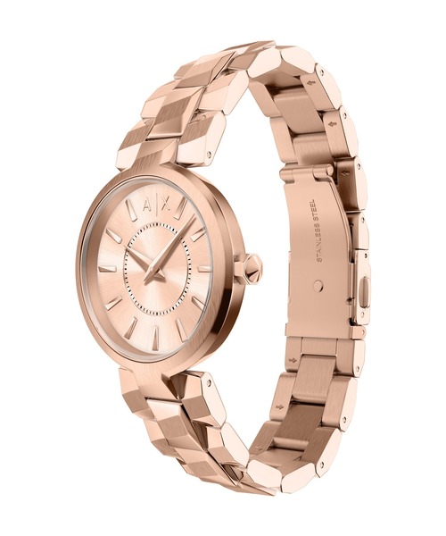ARMANI EXCHANGE(アルマーニエクスチェンジ)の「アルマーニ・エクスチェンジ 腕時計 レディース アナログ ステンレス AX4408(アナログ腕時計・レディース・ピンクゴールド・FREE)」の6枚目の写真