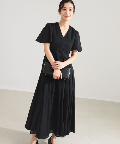 MARIHA（マリハ）の「【別注】MARIHA / せせらぎのワンピース ソリッド（ワンピース・レディース・ブルー系その他3/ブラック・38S/36S）」の6枚目の写真