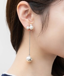 RANDA（ランダ）の「モノグラムパールスウィングイヤリング（イヤリング）」