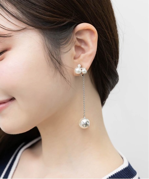 RANDA（ランダ）の「モノグラムパールスウィングイヤリング（イヤリング・レディース・ゴールド/シルバー・FREE）」の7枚目の写真