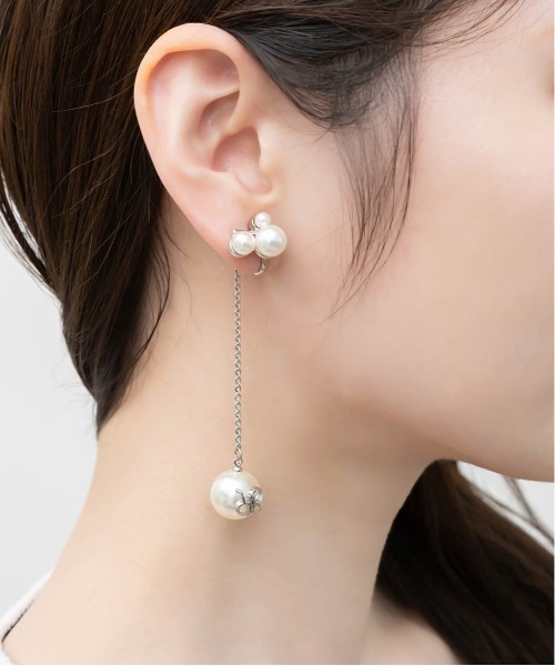 RANDA（ランダ）の「モノグラムパールスウィングイヤリング（イヤリング・レディース・ゴールド/シルバー・FREE）」の8枚目の写真