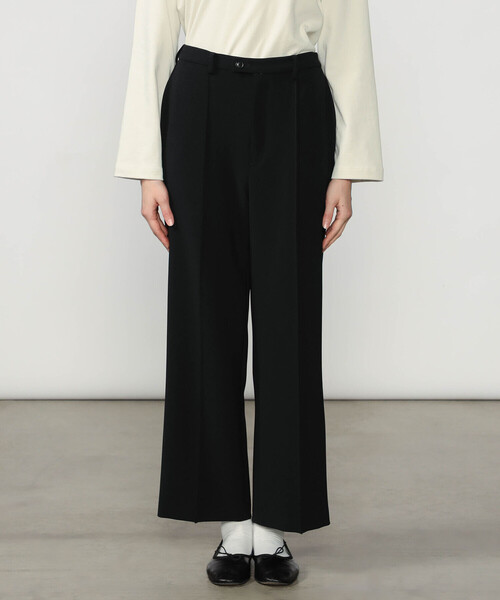 Morris & Sons（モリスアンドサンズ）の「MORRIS & SONS | ピンタック イージーパンツ WOMEN（スラックス・レディース・ブラック/グリーン系その他・0/1）」の8枚目の写真