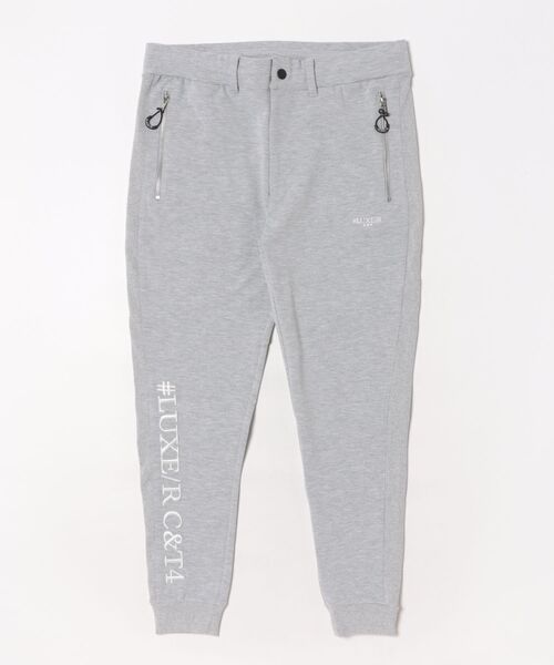 LUXE/R GOLF（ラグジュ ゴルフ）の「(RM)【LUXE/R GOLF】ストレッチ ポンチ コード刺繍 ジョガーパンツ（スウェットパンツ・メンズ・ブラック/杢グレー/ホワイト・X-LARGE/LARGE/MEDIUM）」の3枚目の写真