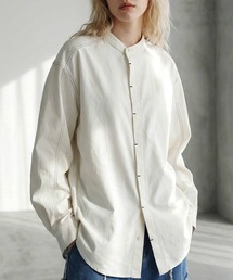 配色ステッチ シャツ