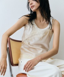 DRWCYS（ドロシーズ）の「アシメレースサテンキャミ（キャミソール）」