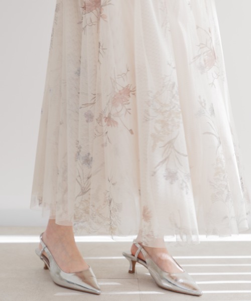 Paradise Picnic（パラダイスピクニック）の「TRANOI. ボタニカルチュールスカート（スカート・レディース・ブラック/ベージュ・FREE）」の18枚目の写真