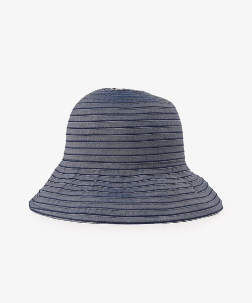 Afternoon Tea（アフタヌーンティー）の「グログランツバ広UVハット（ハット・レディース・ネイビー・ONE SIZE）」の6枚目の写真