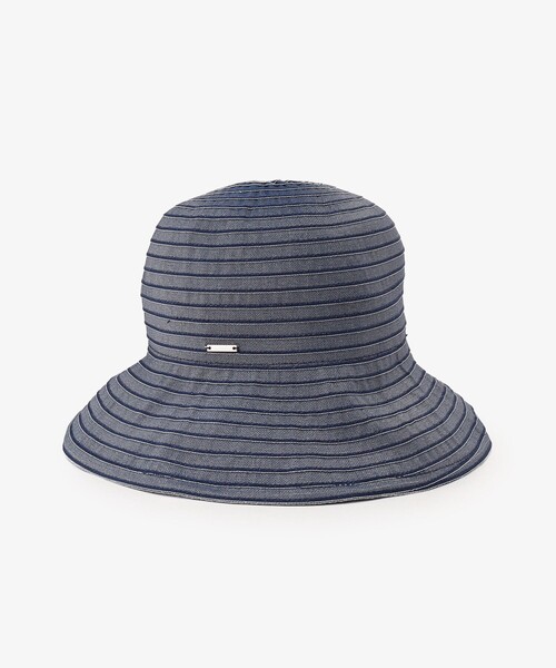 Afternoon Tea（アフタヌーンティー）の「グログランツバ広UVハット（ハット・レディース・ネイビー・ONE SIZE）」の7枚目の写真