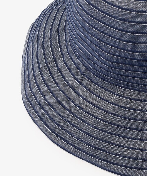 Afternoon Tea（アフタヌーンティー）の「グログランツバ広UVハット（ハット・レディース・ネイビー・ONE SIZE）」の8枚目の写真