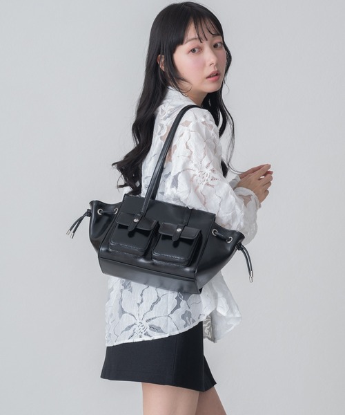 MISCH MASCH（ミッシュマッシュ）の「2026春夏新作 WEB限定 シアー襟付きブラウス（シャツ/ブラウス・レディース・ホワイト・ﾌﾘ-）」の12枚目の写真
