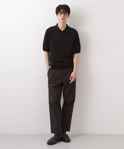 THE SHOP TK (ザ ショップ ティーケー )の「《KURO》半袖ニットポロシャツ 接触冷感(ポロシャツ・メンズ・ブラック・01/02/03/04)」の15枚目の写真