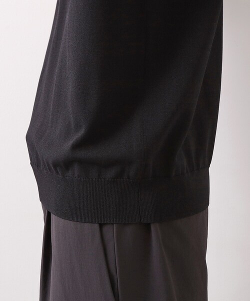 THE SHOP TK (ザ ショップ ティーケー )の「《KURO》半袖ニットポロシャツ 接触冷感(ポロシャツ・メンズ・ブラック・01/02/03/04)」の7枚目の写真