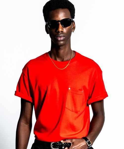 CRIMIE（クライミー）の「RIVET & DIALOG LOGO POCKET T SHIRT（Tシャツ/カットソー・メンズ・グリーン/ブラック/レッド/ホワイト・L/XXL/XL/M）」の4枚目の写真