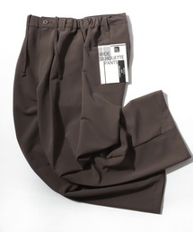 Lazar（ラザル）の「WIDE STRAIGT ONE TUCK SLACKS/TRストレッチ ワイドシルエット ストレート ワンタック スラックス/レディース メンズ（スラックス）」