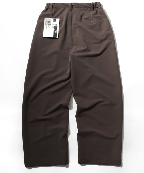Lazar(ラザル)の「WIDE STRAIGT ONE TUCK SLACKS/TRストレッチ ワイドシルエット ストレート ワンタック スラックス/レディース メンズ(スラックス・メンズ・ブラック/ブラウン・M/L)」の8枚目の写真