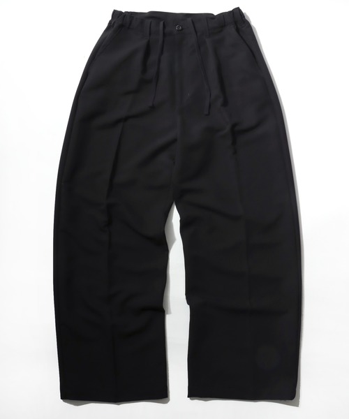 Lazar(ラザル)の「WIDE STRAIGT ONE TUCK SLACKS/TRストレッチ ワイドシルエット ストレート ワンタック スラックス/レディース メンズ(スラックス・メンズ・ブラック/ブラウン・M/L)」の5枚目の写真