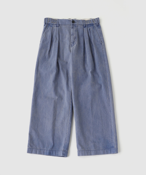 DAIRIKU(ダイリク)の「DAIRIKU / ダイリク Wide Two Tuck Chino Pants(チノパンツ・メンズ・ブラック/ブルー系その他/ベージュ・MEDIUM/SMALL)」の3枚目の写真