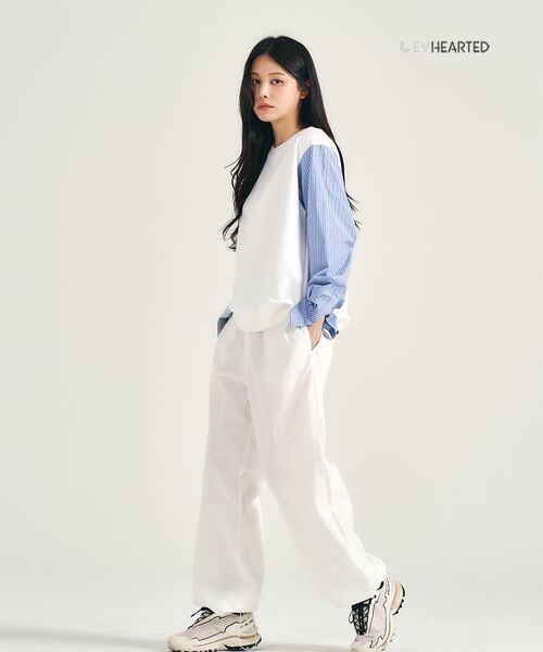 LEVHEARTED（レブハティッド）の「オスティナートバンディングワイドパンツ - ホワイト（その他パンツ・レディース・ホワイト・FREE）」の7枚目の写真