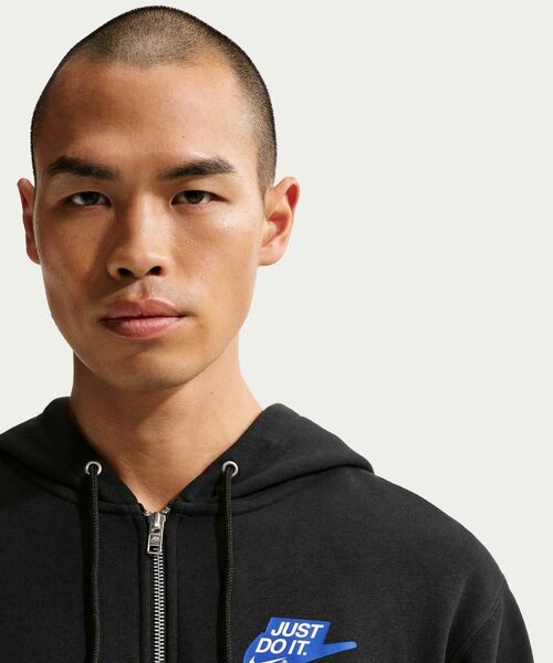 NIKE(ナイキ)の「ナイキ スポーツウェア クラブ メンズ フレンチ テリー フルジップ パーカー / Nike Sportswear Club Men's French Terry Full-Zip Hoodie IF0726-010 Black(パーカー・メンズ・ブラック・XL/S/M/L/2XL)」の10枚目の写真