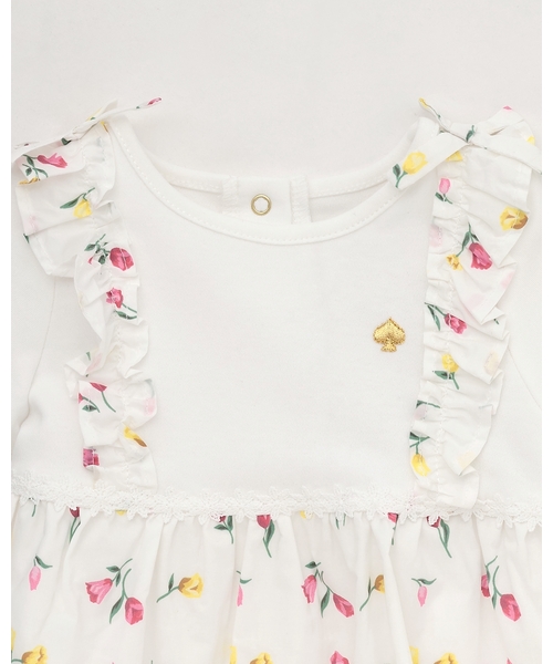チューリップブルームズショートオール（ロンパース）｜kate spade new