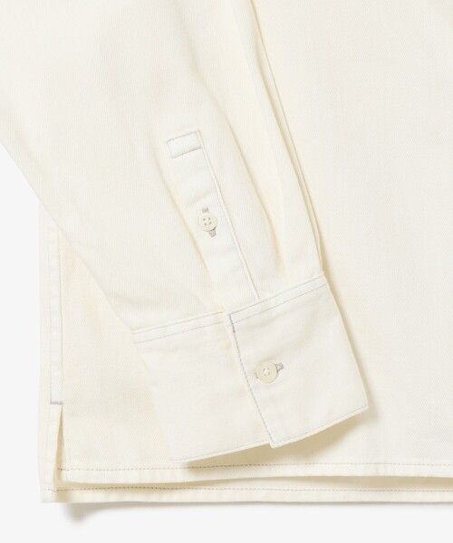 LACOSTE(ラコステ)の「デニムクロップドシャツ(シャツ/ブラウス・レディース・ブルー/オフホワイト・38/40/36/34)」の16枚目の写真