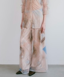 sahara | 【PRE ORDER】Art Print Sheer Pants(その他パンツ)