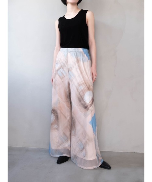 sahara（サハラ）の「【PRE ORDER】Art Print Sheer Pants（その他パンツ・レディース・その他1/その他2/その他3・FREE）」の4枚目の写真